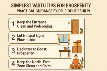 Simplest Vastu Tips for Prosperity: Practical Guidance by Dr. Riddhe Sshilpi