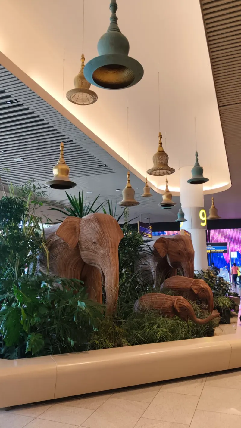 Interior of Kempegowda International Airport terminal, Bengaluru